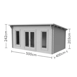 Forest Garden Mendip 5x4 Toughened Glass Pent Loglap Solid Wood Cabin With Double Door - Assembly Service Included -Bestway Garden Sales Store forest garden mendip 5x4 toughened glass pent loglap solid wood cabin with double door assembly service included5013053181799 01t bq