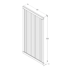 Forest Garden Noise Reduction Wood Slatted Gate, (H)1.8m (W)0.9m -Bestway Garden Sales Store forest garden noise reduction wood slatted gate h 1 8m w 0 9m5013053166543 04t bq