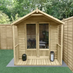 Forest Garden Oakley 6x6 Apex Overlap Solid Wood Summer House With Double Door (Base Included) - Assembly Service Included 8 Forest Garden Oakley 6x6 Apex Overlap Solid Wood Summer House With Double Door (Base Included) - Assembly Service Included -Bestway Garden Sales Store forest garden oakley 6x6 apex overlap solid wood summer house with double door base included assembly service included5013053188545 01i bq