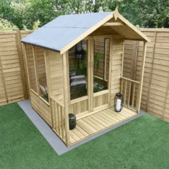 Forest Garden Oakley 6x6 Apex Overlap Solid Wood Summer House With Double Door (Base Included) - Assembly Service Included 10 Forest Garden Oakley 6x6 Apex Overlap Solid Wood Summer House With Double Door (Base Included) - Assembly Service Included -Bestway Garden Sales Store forest garden oakley 6x6 apex overlap solid wood summer house with double door base included assembly service included5013053188545 03i bq