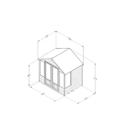 Forest Garden Oakley 7x5 Apex Overlap Solid Wood Summer House With Double Door - Assembly Service Included 7 Forest Garden Oakley 7x5 Apex Overlap Solid Wood Summer House With Double Door - Assembly Service Included -Bestway Garden Sales Store forest garden oakley 7x5 apex overlap solid wood summer house with double door assembly service included5013053188477 01t bq
