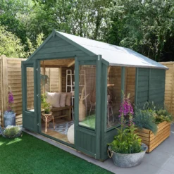 Forest Garden Oakley 8x10 Apex Overlap Solid Wood Summer House With Double Door (Base Included) - Assembly Service Included 6 Forest Garden Oakley 8x10 Apex Overlap Solid Wood Summer House With Double Door (Base Included) - Assembly Service Included -Bestway Garden Sales Store forest garden oakley 8x10 apex overlap solid wood summer house with double door base included assembly service included5013053188804 02i bq