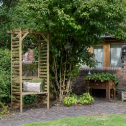 Forest Garden Palma Arbour, (H)2151mm (W)1200mm (D)620mm - Assembly Required -Bestway Garden Sales Store forest garden palma arbour h 2151mm w 1200mm d 620mm assembly required5013053190203 04i