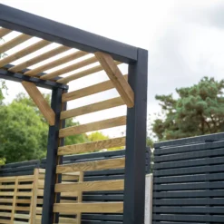 Forest Garden Slatted European Softwood Arch (H) 220cm X (W) 113cm -Bestway Garden Sales Store forest garden slatted european softwood arch h 220cm x w 113cm5013053190104 04i