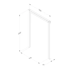 Forest Garden Sleeper European Softwood Arch (H) 240cm X (W) 160cm Set Of 3 -Bestway Garden Sales Store forest garden sleeper european softwood arch h 240cm x w 160cm set of 35013053190081 01t