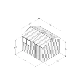 Forest Garden Timberdale 10x8 Ft Reverse Apex Tongue & Groove Wooden Shed With Floor -Bestway Garden Sales Store forest garden timberdale 10x8 ft reverse apex tongue groove wooden shed with floor5013053189078 01t bq