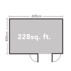 Forest Garden Wolverley 6x4 Toughened Glass Pent Loglap Solid Wood Cabin With Double Door -Bestway Garden Sales Store forest garden wolverley 6x4 toughened glass pent loglap solid wood cabin with double door5013053181560 02t bq