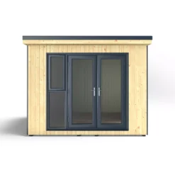 Forest Garden Xtend+ 10x9 Pent Tongue & Groove Garden Office With Double Door -Bestway Garden Sales Store forest garden xtend 10x9 pent tongue groove garden office with double door5013053183595 01c