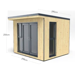 Forest Garden Xtend+ 10x9 Pent Tongue & Groove Garden Office With Double Door -Bestway Garden Sales Store forest garden xtend 10x9 pent tongue groove garden office with double door5013053183595 01t