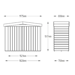 Forest Shiplap 6.5x2.6 Apex Garden Storage 2000L -Bestway Garden Sales Store forest shiplap 6 5x2 6 apex garden storage 2000l5013053163252 01t bq