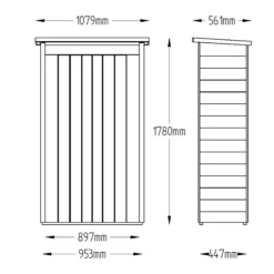 Forest Tall Tongue & Groove 3.5x2 Pent Garden Storage 750L -Bestway Garden Sales Store forest tall tongue groove 3 5x2 pent garden storage 750l5013053163160 01t bq