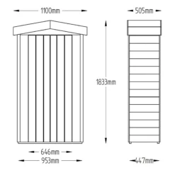 Forest Tall Tongue & Groove 3.6x1.6 Apex Garden Storage 750L -Bestway Garden Sales Store forest tall tongue groove 3 6x1 6 apex garden storage 750l5013053163184 01t bq