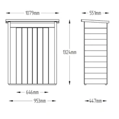 Forest Tongue & Groove 3.5x2 Pent Garden Storage 600L -Bestway Garden Sales Store forest tongue groove 3 5x2 pent garden storage 600l5013053163122 01t bq