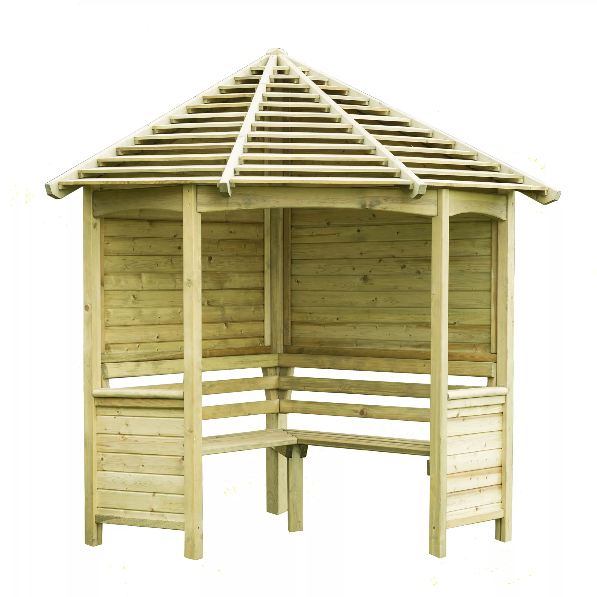 Forest Venetian Corner Arbour, (H)2500mm (W)2330mm (D)1610mm - Assembly Required 2 Forest Venetian Corner Arbour, (H)2500mm (W)2330mm (D)1610mm - Assembly Required - Image 2