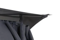 GoodHome Shamal Steel Grey Rectangular Gazebo, (W)2.96m (D)3.96m - Assembly Required -Bestway Garden Sales Store goodhome shamal steel grey rectangular gazebo w 2 96m d 3 96m assembly required5059340125466 38c