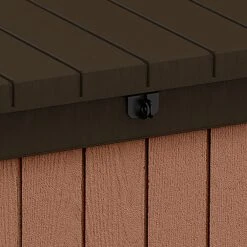 Keter Darwin Wood Effect 5x2 Garden Storage Bench Box 380L -Bestway Garden Sales Store keter darwin wood effect 5x2 garden storage bench box 380l7290112636225 36c bq