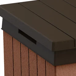 Keter Darwin Wood Effect 5x2 Garden Storage Bench Box 570L -Bestway Garden Sales Store keter darwin wood effect 5x2 garden storage bench box 570l7290112636263 37c bq