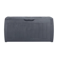 Keter Hollywood Wood Effect Plastic Garden Storage Box -Bestway Garden Sales Store keter hollywood wood effect plastic garden storage box7290103658441 02c bq