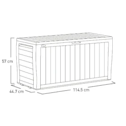 Keter Marvel Plus Grey Plastic 4x1 Garden Storage Box 270L -Bestway Garden Sales Store keter marvel plus grey plastic 4x1 garden storage box 270l7290112637802 01t