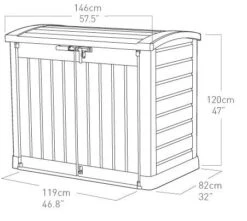 Keter Store-it-out ARC Plastic Garden Storage Box -Bestway Garden Sales Store keter store it out arc plastic garden storage box5397007165784 01t BQ