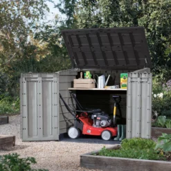 Keter Store It Out Max Wood Effect Garden Storage 1200L -Bestway Garden Sales Store keter store it out max wood effect garden storage 1200l3253929001413 01i