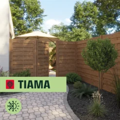 Klikstrom Tiama Pine Horizontal Slats Gate, (H)1.8m (W)0.9m -Bestway Garden Sales Store klikstrom tiama pine horizontal slats gate h 1 8m w 0 9m5059340668338 41i