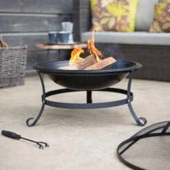 La Hacienda Albion Steel Firepit -Bestway Garden Sales Store la hacienda albion steel firepit5055025581657 01i bq