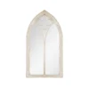 La Hacienda Aston & Wold Church Window Antique White Arch Framed Garden Mirror 1050mm X 560mm