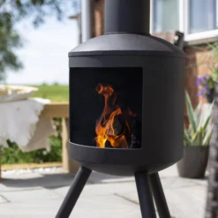 La Hacienda Barola Steel Chiminea -Bestway Garden Sales Store la hacienda barola steel chiminea5055025585693 02i BQ