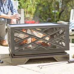 La Hacienda Brooklyn Steel Firepit -Bestway Garden Sales Store la hacienda brooklyn steel firepit5055025582364 03i BQ