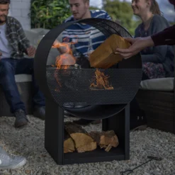 La Hacienda Camacha Steel Fireplace -Bestway Garden Sales Store la hacienda camacha steel fireplace5055025585273 04i BQ