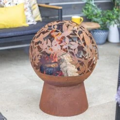 La Hacienda Globe Steel Firepit -Bestway Garden Sales Store la hacienda globe steel firepit5055025586089 02i bq