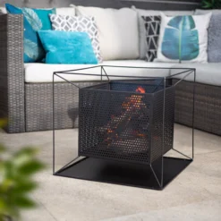 La Hacienda Quadrada Steel Firepit -Bestway Garden Sales Store la hacienda quadrada steel firepit5055025586355 06i bq