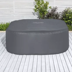 Lay-Z-Spa Grey Square Hot Tub Cover -Bestway Garden Sales Store lay z spa grey square hot tub cover6941607321287 01i