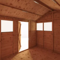 Mercia 10x8 Ft Reverse Apex Tongue & Groove Wooden 4 Windows Shed With Floor -Bestway Garden Sales Store mercia 10x8 ft reverse apex tongue groove wooden 4 windows shed with floor5029442006604 39c bq