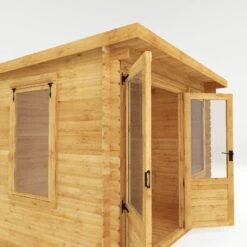 Mercia 10x8 Pent Tongue & Groove Cabin With Double Door -Bestway Garden Sales Store mercia 10x8 pent tongue groove cabin with double door5029442002446 39c bq