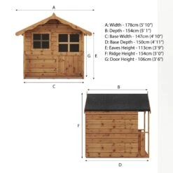 Mercia 5x5 Poppy Timber Playhouse Assembly Service Included -Bestway Garden Sales Store mercia 5x5 poppy timber playhouse assembly service included5029442002248 02t