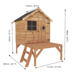 Mercia 5x6 Snug Apex Shiplap Tower Playhouse -Bestway Garden Sales Store mercia 5x6 snug apex shiplap tower playhouse5029442081236 01t bq