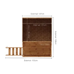 Mercia 7x6 Poppy Apex Shiplap Tower Playhouse -Bestway Garden Sales Store mercia 7x6 poppy apex shiplap tower playhouse5029442076379 02t bq