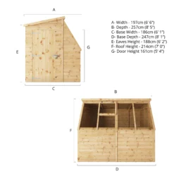 Mercia 8x6 Ft Pent Tongue & Groove Wooden 5 Windows Potting Shed With Floor 17 Mercia 8x6 Ft Pent Tongue & Groove Wooden 5 Windows Potting Shed With Floor -Bestway Garden Sales Store mercia 8x6 ft pent tongue groove wooden 5 windows potting shed with floor5029442078182 01i bq