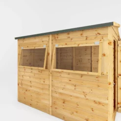 Mercia 8x8 Pent Greenhouse Combi Shed - Assembly Required -Bestway Garden Sales Store mercia 8x8 pent greenhouse combi shed assembly required5029442075655 05c