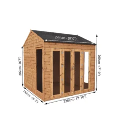 Mercia 8x8 Reverse Apex Tongue & Groove Summer House With Bi-fold Door 10 Mercia 8x8 Reverse Apex Tongue & Groove Summer House With Bi-fold Door -Bestway Garden Sales Store mercia 8x8 reverse apex tongue groove summer house with bi fold door5029442089720 01t BQ
