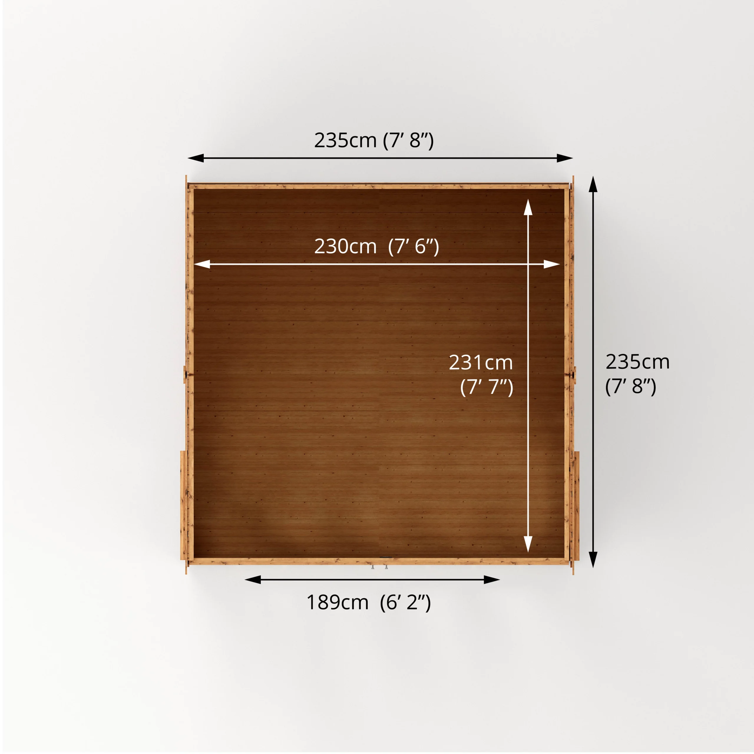 Mercia 8x8 Reverse Apex Tongue & Groove Summer House With Bi-fold Door 8 Mercia 8x8 Reverse Apex Tongue & Groove Summer House With Bi-fold Door - Image 8