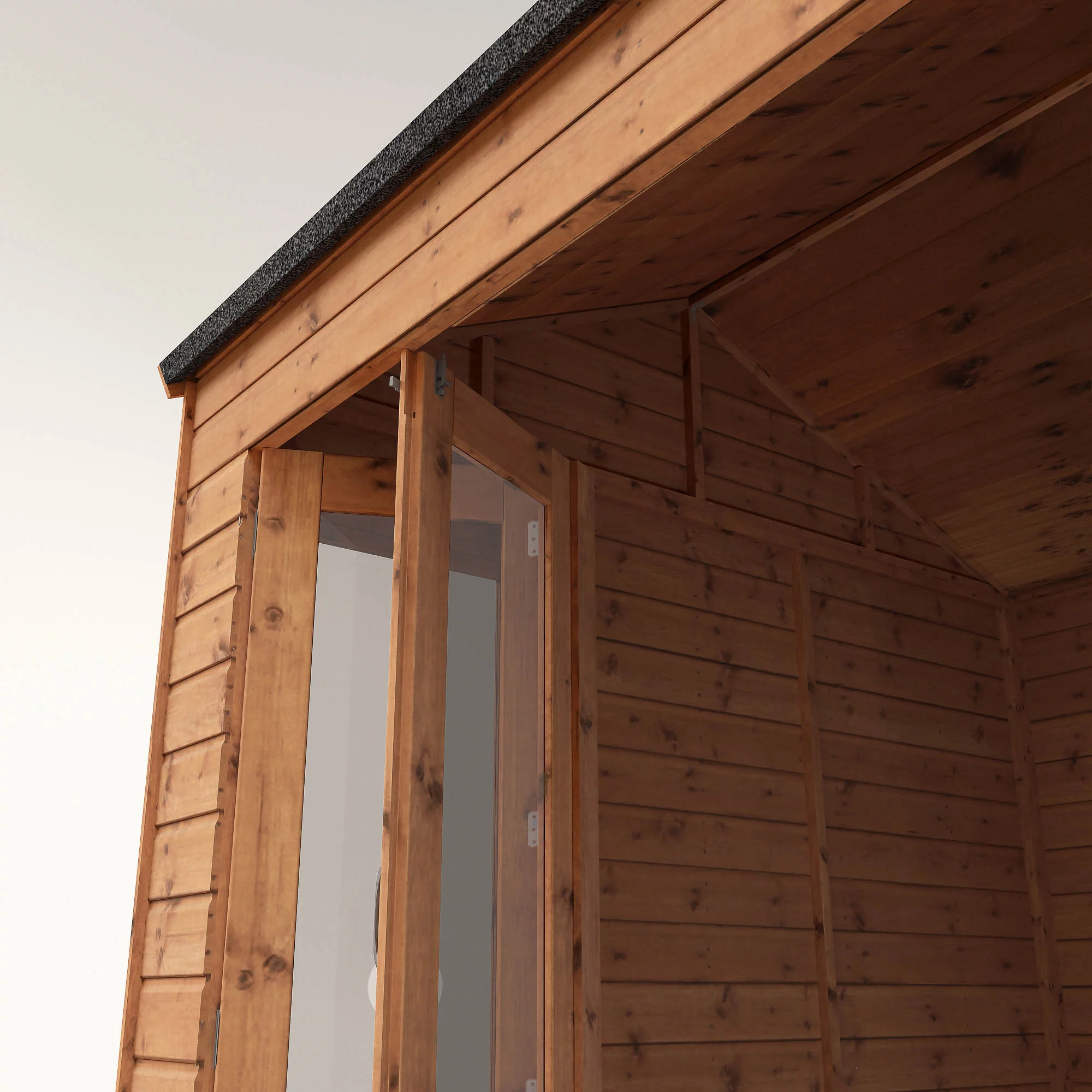 Mercia 8x8 Reverse Apex Tongue & Groove Summer House With Bi-fold Door 6 Mercia 8x8 Reverse Apex Tongue & Groove Summer House With Bi-fold Door - Image 6