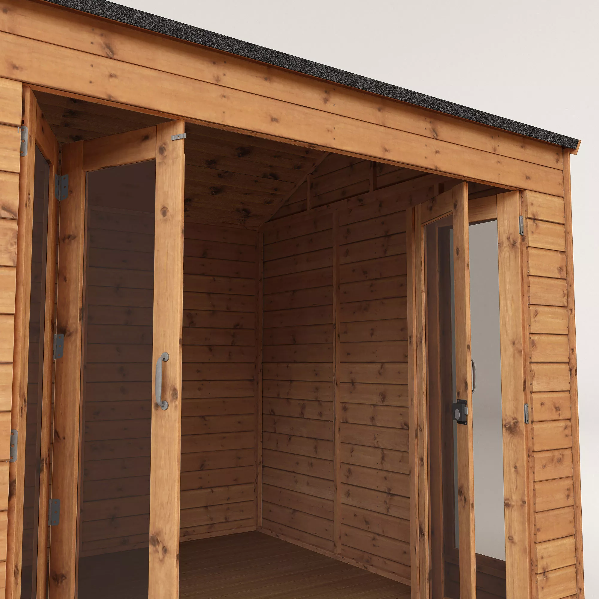 Mercia 8x8 Reverse Apex Tongue & Groove Summer House With Bi-fold Door 7 Mercia 8x8 Reverse Apex Tongue & Groove Summer House With Bi-fold Door - Image 7