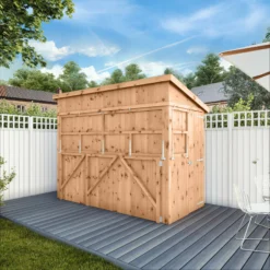 Mercia Garden Bar 9x4 Ft Pent Tongue & Groove Solid Wood Garden Bar With Single Door -Bestway Garden Sales Store mercia garden bar 9x4 ft pent tongue groove solid wood garden bar with single door5029442008752 01i