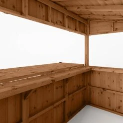 Mercia Garden Bar 9x4 Ft Pent Tongue & Groove Solid Wood Garden Bar With Single Door -Bestway Garden Sales Store mercia garden bar 9x4 ft pent tongue groove solid wood garden bar with single door5029442008752 04c