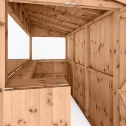 Mercia Garden Bar 9x4 Ft Pent Tongue & Groove Solid Wood Garden Bar With Single Door -Bestway Garden Sales Store mercia garden bar 9x4 ft pent tongue groove solid wood garden bar with single door5029442008752 05c