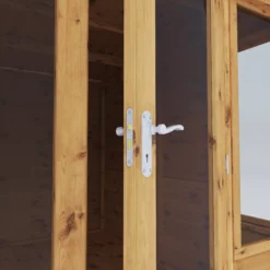 Mercia Helios 8x8 Ft Curved Shiplap Wooden Summer House With Double Door -Bestway Garden Sales Store mercia helios 8x8 ft curved shiplap wooden summer house with double door5029442073859 04c