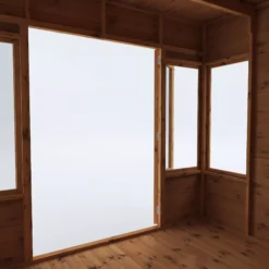 Mercia Helios 8x8 Ft Curved Shiplap Wooden Summer House With Double Door -Bestway Garden Sales Store mercia helios 8x8 ft curved shiplap wooden summer house with double door5029442073859 05c